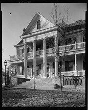 Photo:Milledgeville Georgia 1930s House Columns Porticoes Balconies picture