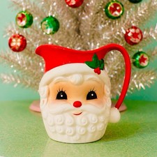 Vintage Napco Santa Pitcher Christmas MCM Japan Kitsch picture