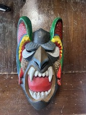 Vintage Melvin Gonzalez Rojas Boruca Devil Parrot Mask from Costa Rica picture