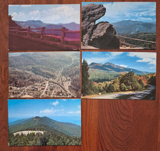 5 vintage postcards lot (mid 1900's); Blue Ridge Mts North Carolina picture