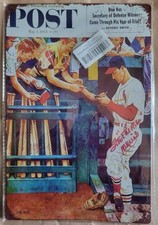 NEW Stan Musial Saturday Post Vintage Look 1954 Reproduction Metal Retro Decor picture