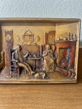 Vtg 1930's, IVOREX 3D Wall Plaque The Old Folks at Home picture