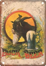 Vintage Bock Beer Ad Reproduction Metal Sign E463 picture