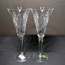 Waterford Crystal Health Toasting Flutes Set of 2 Clear Wishes Collection 100269 picture