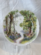 Vintage Shelley Bone China Dessert Plate Woodland Collection England 1950s 8.25” picture