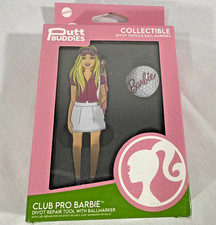 Barbie Mattel Womens Putt Buddies Club Pro Divot Tool Golf Ball Marker Gift Set picture