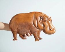 Hippo Wall Decor, Coastal Wall Art, Wild Animal, Wood Carving, Nautical, Beach picture