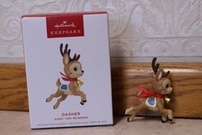 NEW 2025 Hallmark DASHER 1st Eight Tiny Reindeer ornament #1 in series RARE MINT picture