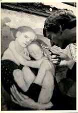 LG923 1990 Original APN Photo PICASSO FOR AUCTION 1901 Oil on Board LA MATERNITE picture