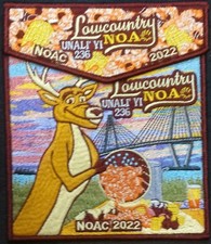 OA UNALI`YI LODGE 236 BSA COASTAL CAROLINA 2022 NOAC LOW COUNTRY 2-PATCH DEER picture