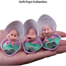 Baby Oyster Shell Doll Set 3PCS Cute Mini Figure Toy Gift Kids Collectible picture