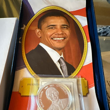 American Mint Barack Obama Commemorative Coin 2009-2013 w/ Certificate picture