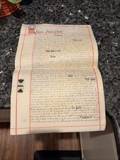 1906 Legal Documents Deed MORTGAGE FROM ENGLAND BEAUTIFUL FOLDED🔥🔥 picture