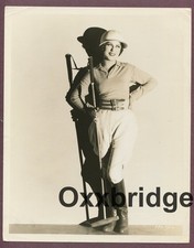 Female Polo Player 1929 Fashion Photo Fay Wray Helmet Mallet Pants Shirt Belt picture