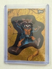 2025 Topps Marvel Golden Anniversary Rocket Raccoon Gold Flake Shimmer /24 picture