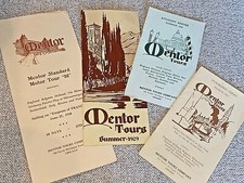 Vtg MENTOR Student EUROPEAN TOUR Brochures w/ Prices NY & Canada 1928-1930 picture