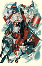 BATMAN ADVENTURES #16 LOBOS HARLEY QUINN ADAM HUGHES CONVERGENCE VIRGIN VARIANT picture