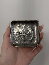 vintage Hanau silver repoussé trinket dish or small ashtray picture
