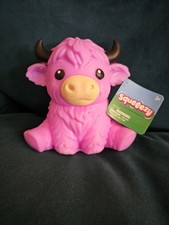 VIRAL NEW SQUEEEZY HIGHLAND COW / BULL PURPLE  SQUISHY TOY picture
