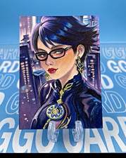 GGC Studio Bayonetta Hand Drawn Custom Art Sketch Card 1/1 AUTO picture