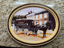 Vintage D.F. Stauffer Biscuit Co. Tin Serving Tray 14.5” x 11.5” Cracker Bakery picture