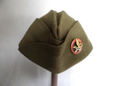 Original WWII US Army 2nd Coastal Artillery Officer Overseas Garrison Hat picture