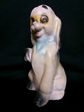 Adorable MCM Vintage Painted Chalkware Long-Eared Puppy Dog Figurine 😊 picture