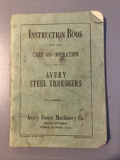 Avery Steel Threshers Instruction Book picture