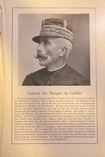 1899 Vintage Magazine Illustration French General Marquis de Gallifet picture