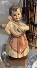 Anri Toriart Italian Vintage Girl with Harp Figurine picture
