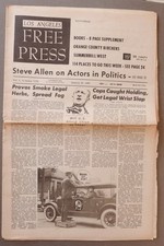L.A.  FREE PRESS January 27, 1967 - Concert Ads  Counter-Culture picture