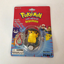 Basic Fun Pokémon Pikachu Poké Ball Keychain New picture