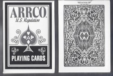 Arrco U.S. Regulation white-black backplaying cards RARE picture