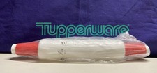 Tupperware Fill N Chill Rolling Pin 18” Red & White-NEW-SHIPPING INCLUDED picture