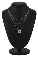 Jeweled Open Circle Pendant Necklace picture