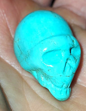 Turquoise Carved Skull Globe,  AZ picture