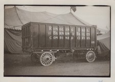 Ringling Bros RBBB Circus Wagon No 101 Lot Scene 1930 - Original Photo picture