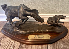 Vintage C.M. Russell The Range Father Bronze-Finish Statue Dave Grossman Design picture