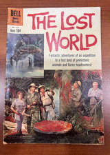 The Lost World Dell Movie Classic #1145 1960 Photo Cover Irwin Allen Dinosaurs picture