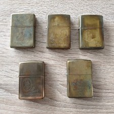 5 Military & Naval Themed Solid Brass Zippo  picture