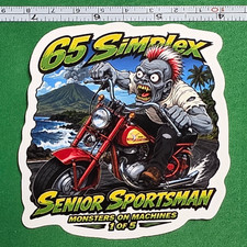 1965 Simplex Senior Sportsman Minibike 9x9cm Durable Die-Cut Vinyl Sticker 1 / 5 picture