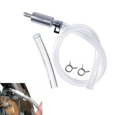 Universal One Way Brake Bleeder Kit Check Valve with Clear Hose & Clamps picture