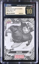 2023-24 Upper Deck Marvel Annual WOLVERINE Variant Tier 1 CGC 10 Pristine picture