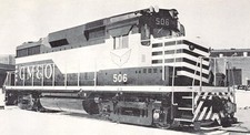 GM&O GP30 506 N&W GP35 231 IC GP28 9430 EMD GP40 Prototype 1965 Magazine Images picture