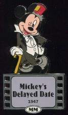 RARE LE 100 OLD Disney Auctions PINS Dapper Mickey Mouse Tux Film Role picture