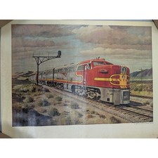 American Locomotive Co Howard Fogg Santa Fe Train Print 25