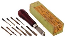 Goodell-Pratt No. 11 Hollow Handle Tool Set - Unused in Originlal Box picture