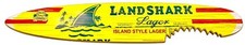 LANDSHARK SURFBOARD - Actual Size 46.5 in x 9. 28 in x ½ in picture