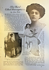 1914 Actress Ethel Barrymore illustrated picture