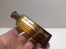 Antique 2 Oz Amber Not To Be Taken Poison Bottle. picture